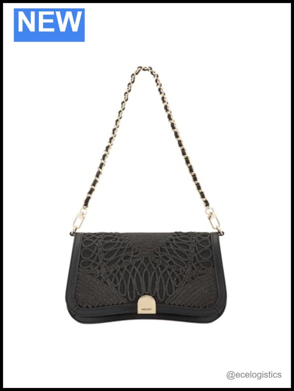 Faux Leather Chain Flap Shoulder Bag Small Satchel Evening Purse